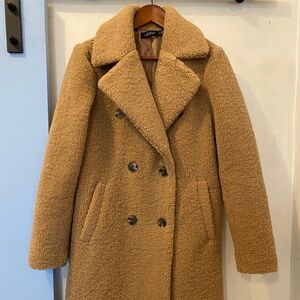 Lauren Ralph Lauren Faux Teddy Coat / Sherpa Peacoat